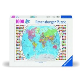 Ravensburger - Puzzle harta politica glob pamantesc 1000 piese design nou Ravensburger - 1
